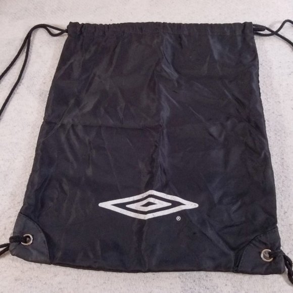 Umbro Basic Black Drawstring Shoe Bag Backpack - Picture 1 of 8